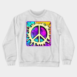 Peace Color Splash Crewneck Sweatshirt